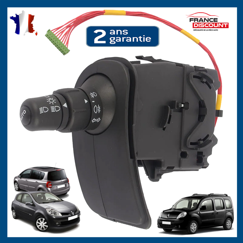 COMMUTATEUR COMMODO PHARES CLIGNOTANT COMPATIBLE RENAULT CLIO 3 MODUS  KANGOO 2