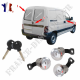 Kit de 3 barillets de portes arrière avant droite avant gauche compatible pour CITROËN Berlingo PEUGEOT Partner (de 1996 à 2008)