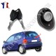 Barillet serrure de coffre compatible pour RENAULT Twingo avec bouton poussoir (jusque 2007)