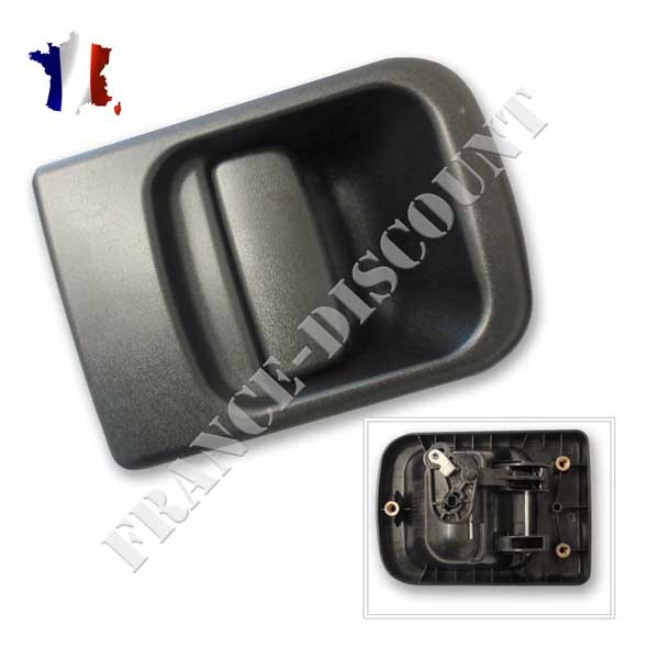  (Lot de 2) Poignées Noires de Portes Portières Extérieures  Avant Gauche ET Droite compatible pour INTERSTAR MOVANO MASTER II - 4500489  9160789 4500488 9160788