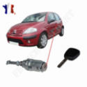 Barillet serrure de porte avant gauche compatible pour CITROËN C3