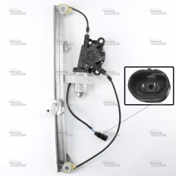 Lève-Vitre Électrique Arrière Droit avec Moteur Non Confort compatible pour Modus (04 à 12) équivalent à 8200219261 8200801329