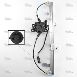 Leve-Vitre Electrique Avant Gauche avec Moteur compatible pour Renault Modus (de 2004 à 2012) équivalent à 8200335242