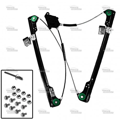 MECANISME DE LEVE-VITRE ELECTRIQUE AVANT GAUCHE DE VOLKSWAGEN TRANSPORTER T5 (de 2003 à 2015)