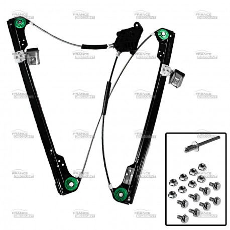 MECANISME DE LEVE-VITRE ELECTRIQUE AVANT DROIT DE VOLKSWAGEN TRANSPORTER T5 (de 2003 à 2015)