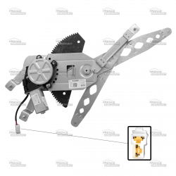 Lève-vitre électrique avant droit avec moteur compatible pour RENAULT Twingo Série 1 (de 1993 à 2007)