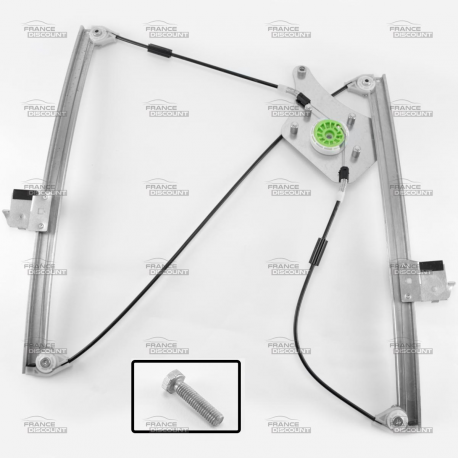 Mécanisme Lève-Vitre Électrique Avant Droit Passager Pour Citroën C4 I 5P 2004-2011 - Sans Moteur, Réf. 9222CQ
