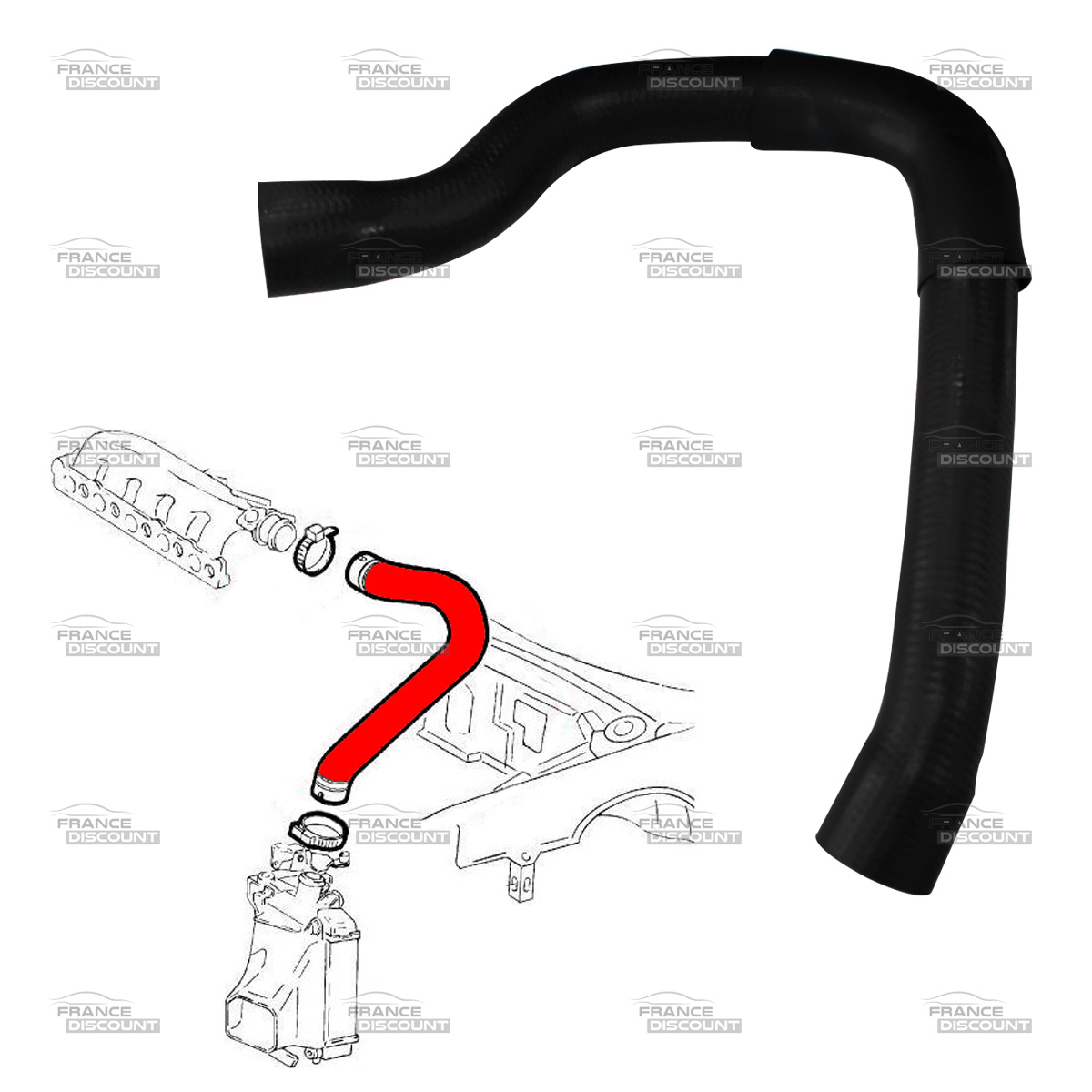 Durite De Turbo Superieure Echangeur D Air