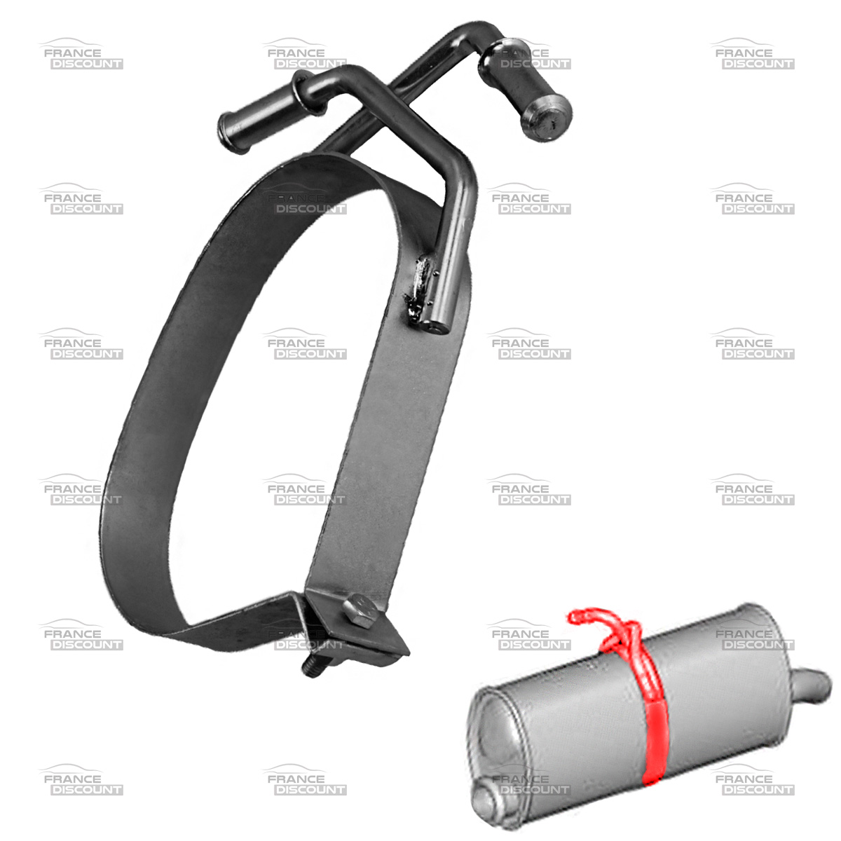 Ligne D'échappement Complète Pour Citroën Berlingo II Et Peugeot Partner II 1.6 90/109ch