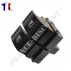 Bouton de lève-vitre avant gauche compatible pour Caddy Eos Golf 5 Golf 6 Passat Polo Sirocco Touran Altea Ibiza Leon Toledo