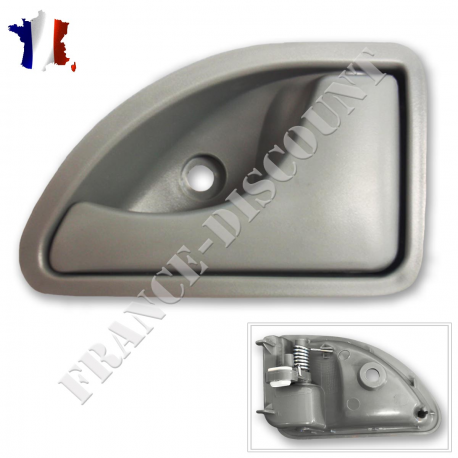 Poignée de porte intérieure, avant gauche (côté conducteur) Chrome convient  pour Remplacement pour Kangoo, Twingo 8200247802 poignée siège twingo 1