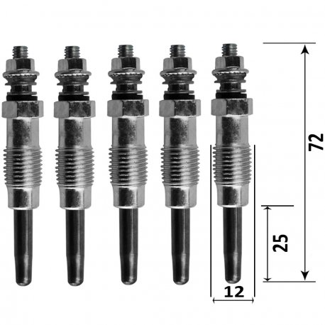 PACK 5 BOUGIES DE PRECHAUFFAGES MERCEDES CLASSE L 3.0D