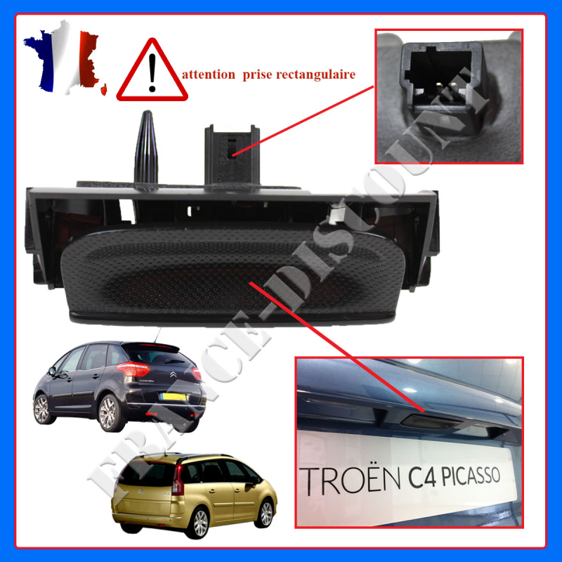 Serrure de Hayon Coffre Citroen Berlingo III C3 Picasso C4 Picasso