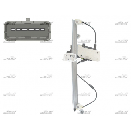 MECANISME DE LEVE-VITRE ELECTRIQUE AVANT GAUCHE DE RENAULT SCENIC 2 OU GRAND SCENIC 2 (de 2003 à 2009)