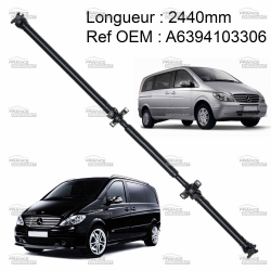 Arbre de transmission ARRIERE NEUF compatible pour Mercedes Vito W639 ou Viano 2440mm