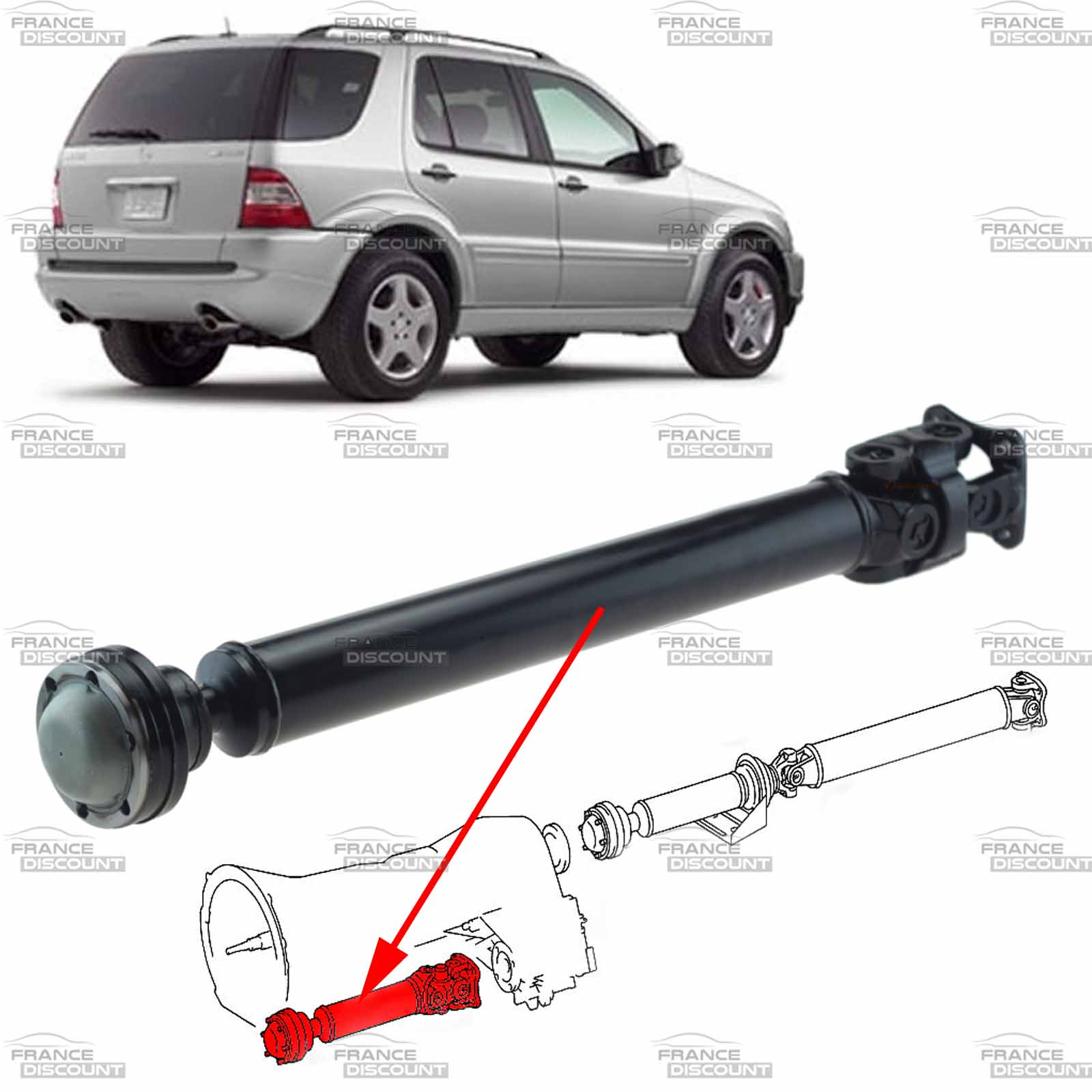 Palier de transmission AVANT pour MERCEDES VITO W639
