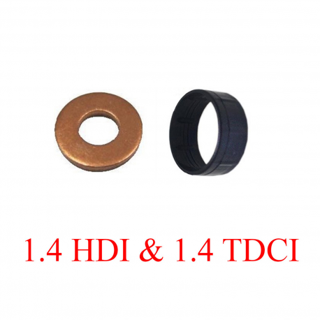 Joint (bague) d'injecteurs + protecteur pour C1 C2 C3 Fiesta 107 1.4HDI 1.4 TDCI